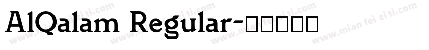 AlQalam Regular字体转换